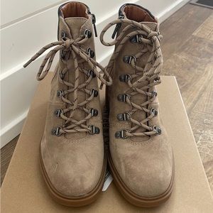 Lucky brand combat dareek womens boots
